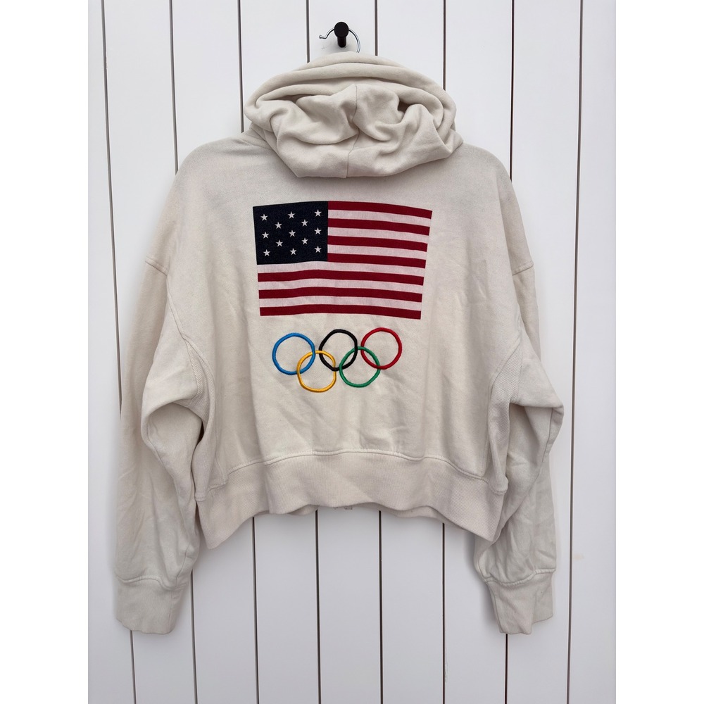 Vintage Sporty Zip Up Hoodie Bugs Bunny Team USA Olympics Looney Tunes Wm - L